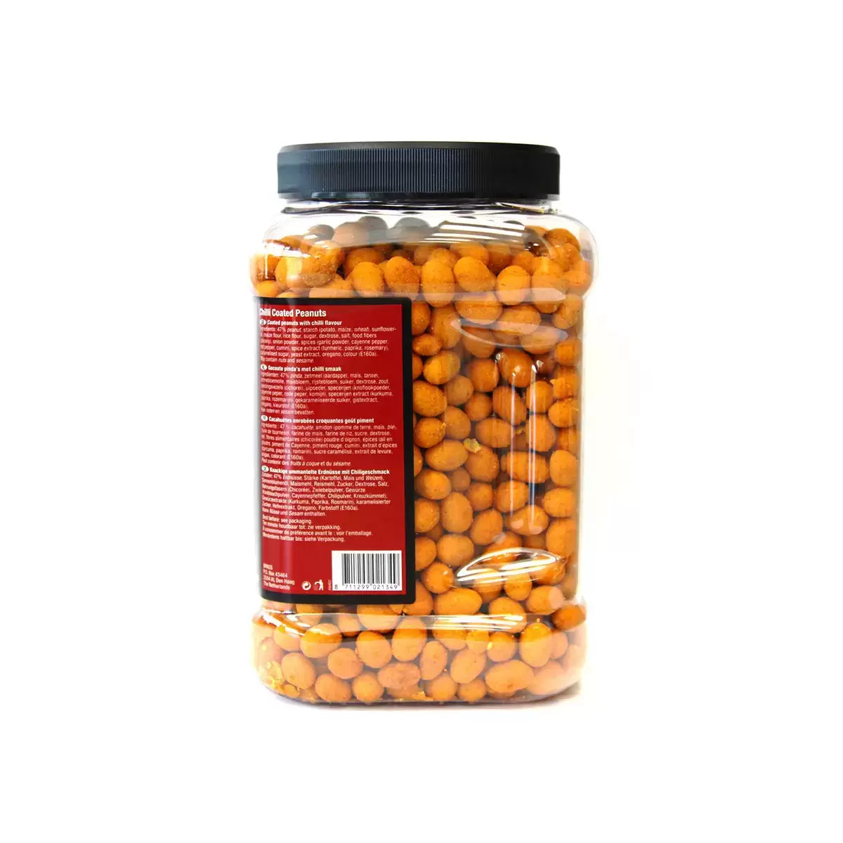 Large jar of chilli coated peanuts
