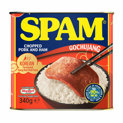 Spicy sweet umami SPAM with Korean chilli paste flavour