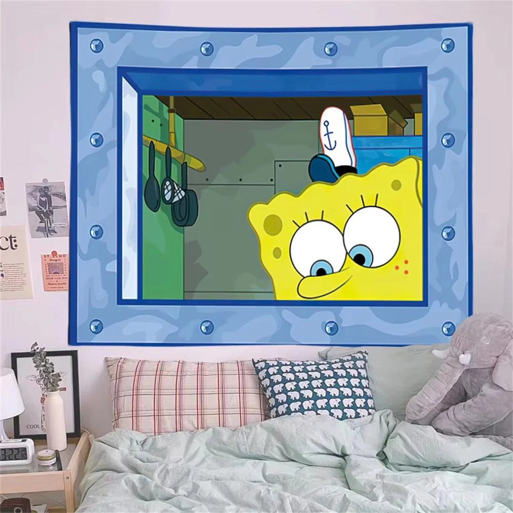 Playful animation inspired wall decoration print