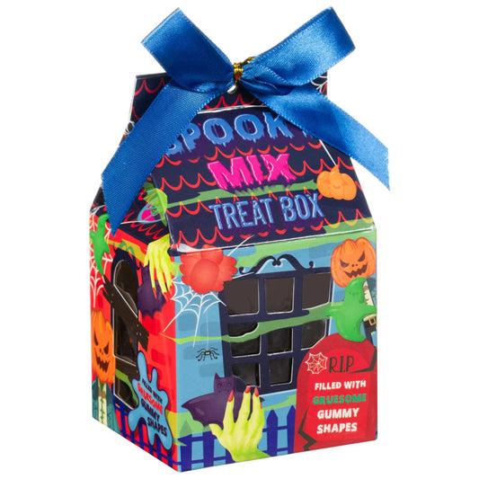 Spooky Gummy House filled with assorted Halloween gummies