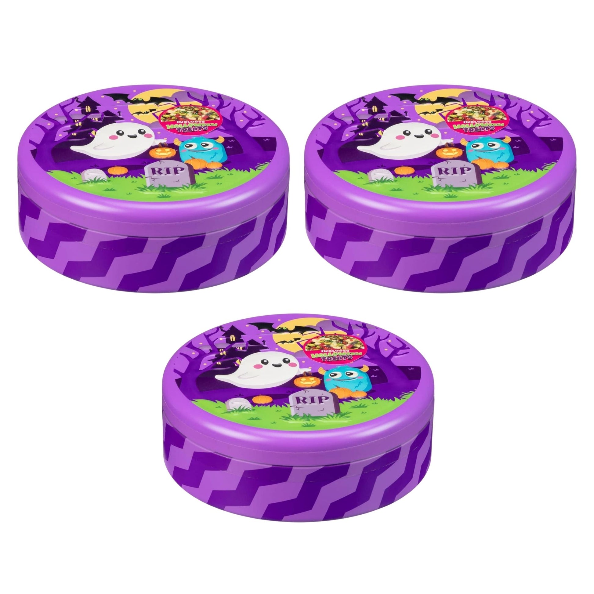 Spooky Munch Tin 3 x 170g Halloween treat tins