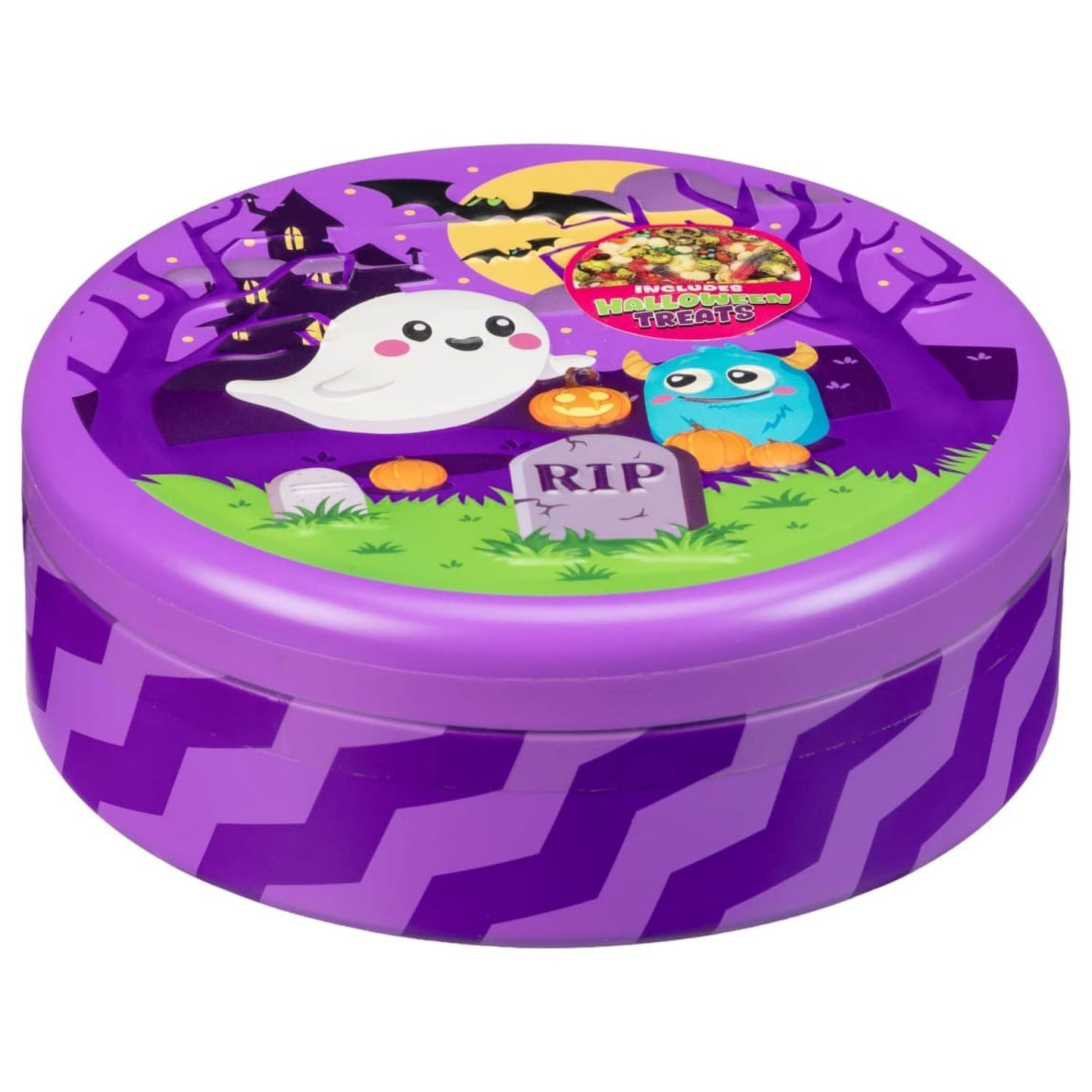 Three Spooky Munch Halloween snack tins