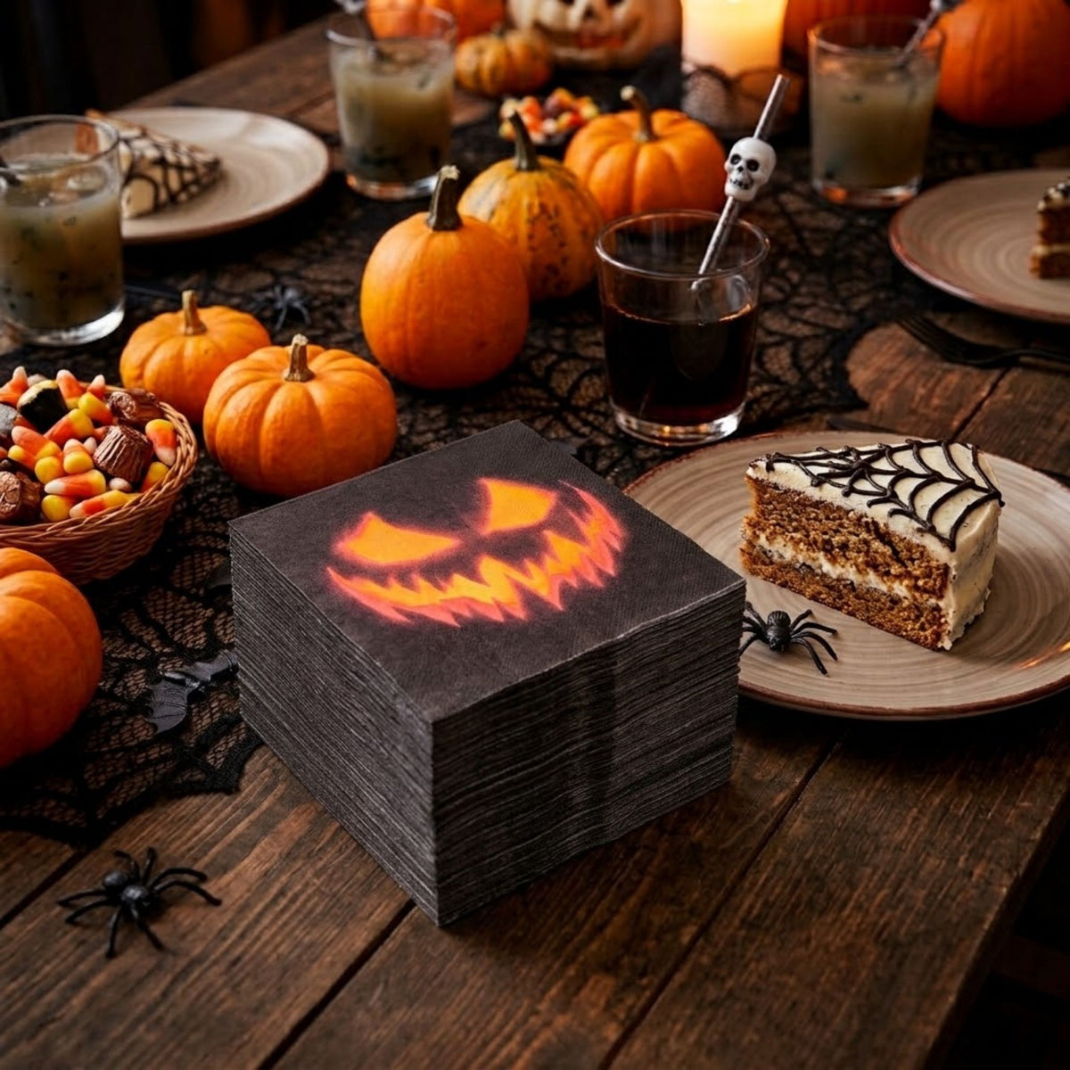 Halloween napkin multipack containing 60 napkins