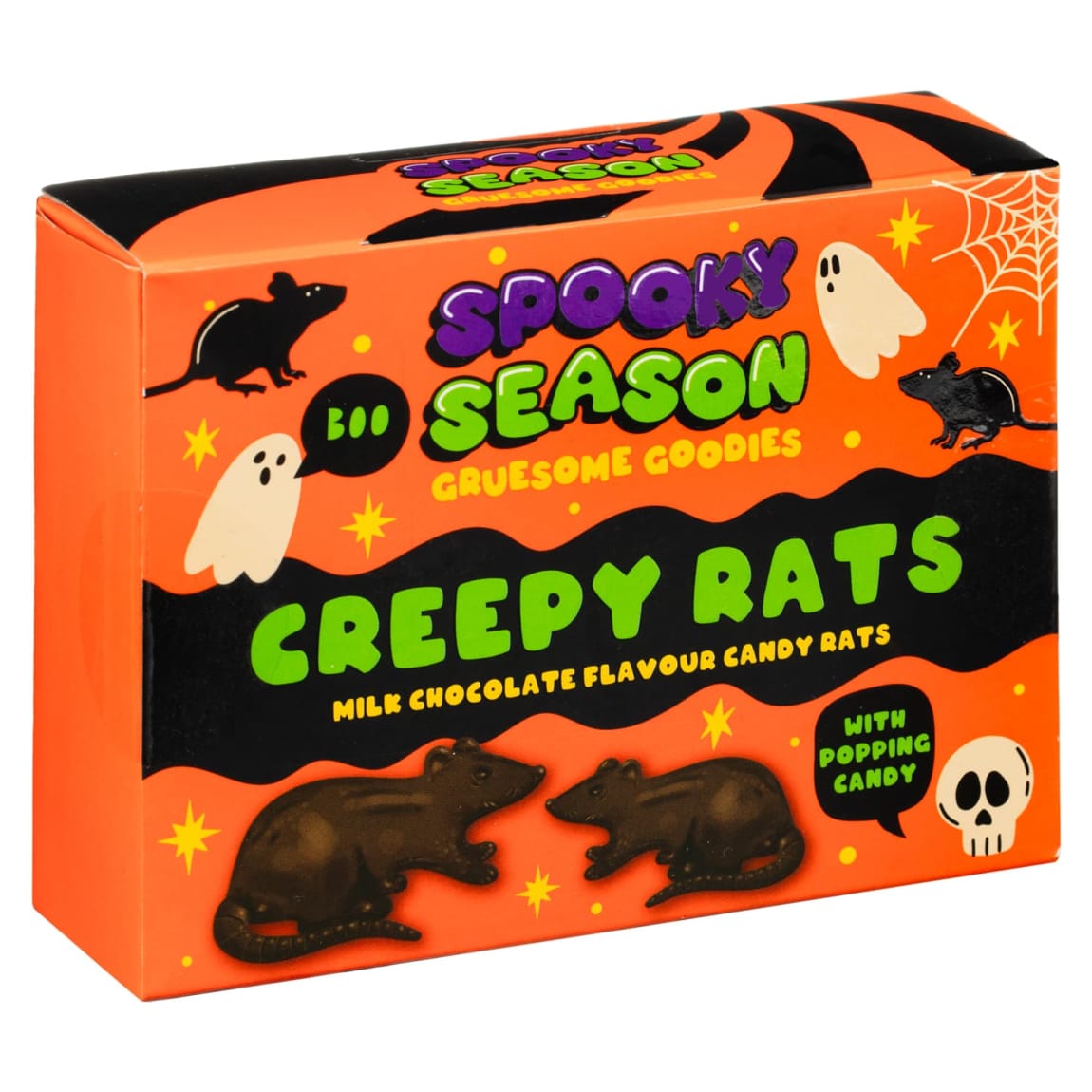 Halloween Milk Chocolate Creepy Rats 52g – Spooky Treats – Jolafunbs
