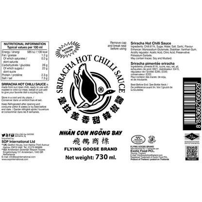 Flying Goose chilli sauce twin pack 730ml bottles