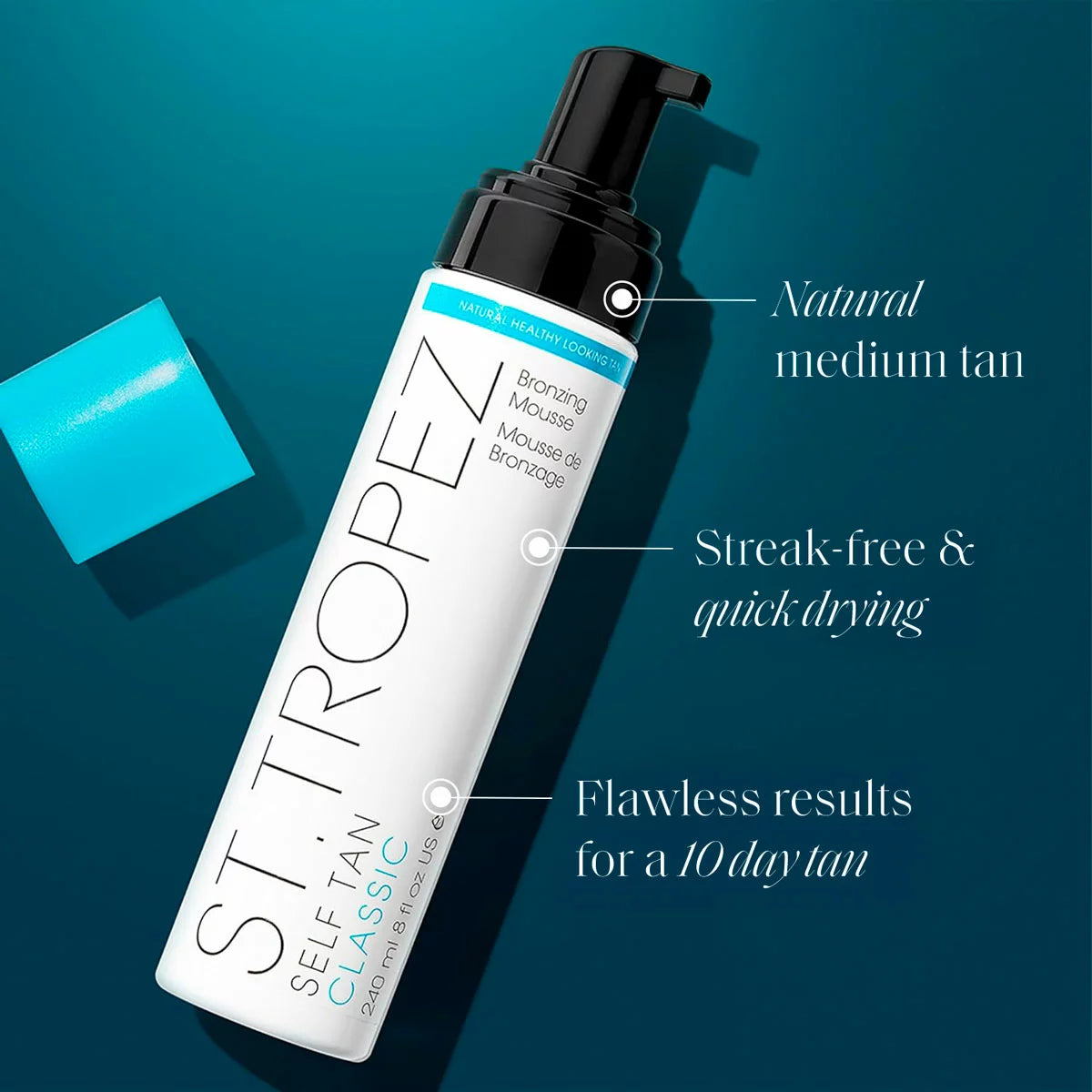Luxury tanning kit with mousse face tint and mitt