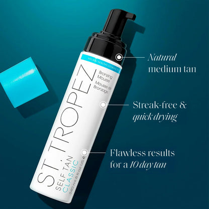 Luxury tanning kit with mousse face tint and mitt