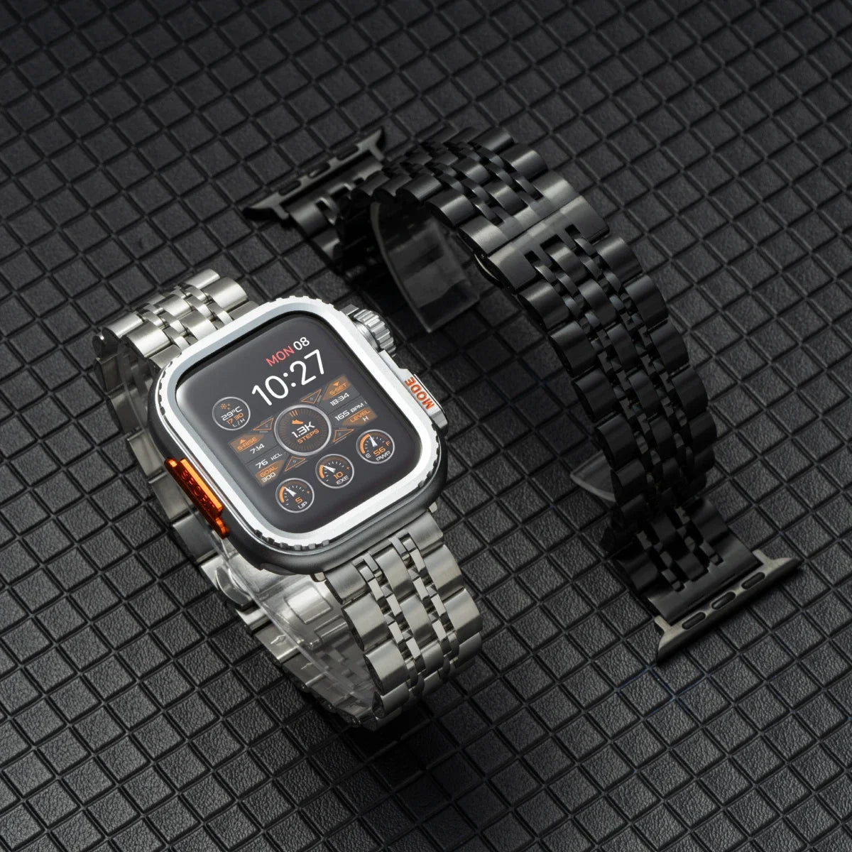 Luxury metal band compatible with Apple Watch Ultra 3