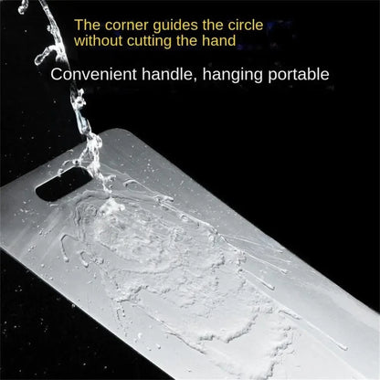 Stainless steel chopping board double sided raw cooked food separation