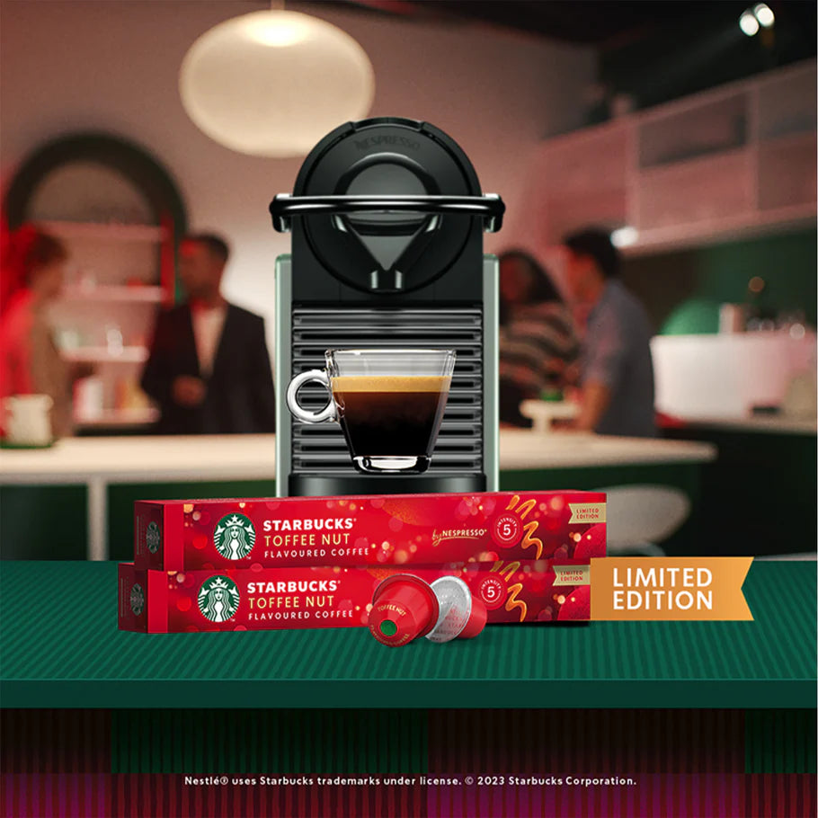 Toffee and toasted nut flavoured coffee capsules
