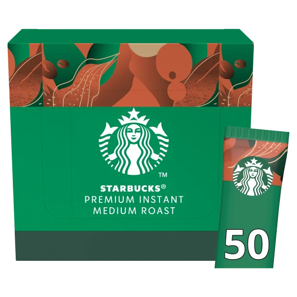 Starbucks medium roast instant coffee sachets pack of 50