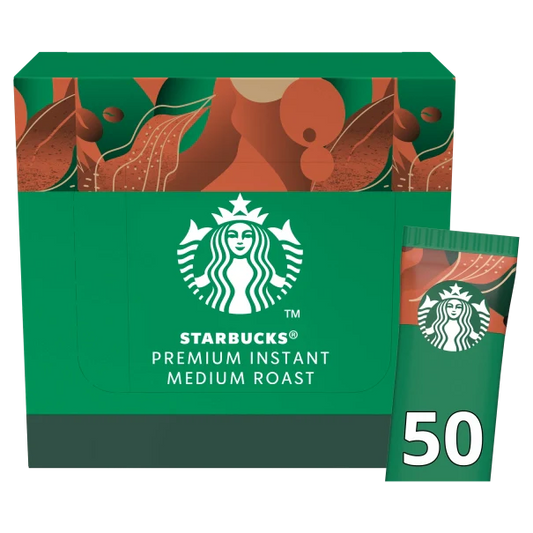 Starbucks medium roast instant coffee sachets pack of 50