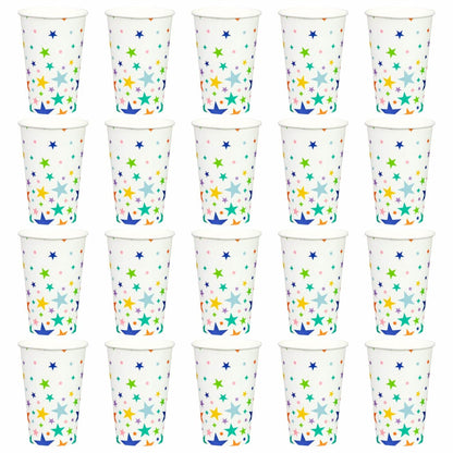 20 pack star-themed party paper cups