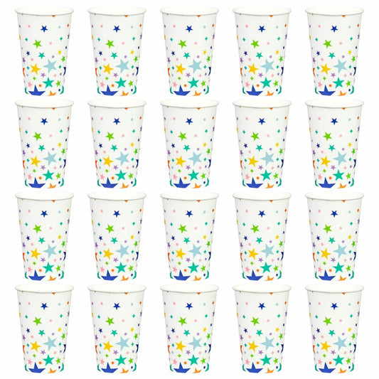 20 pack star-themed party paper cups