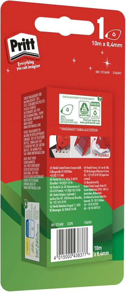 Mess-free glue roller for crafting and office