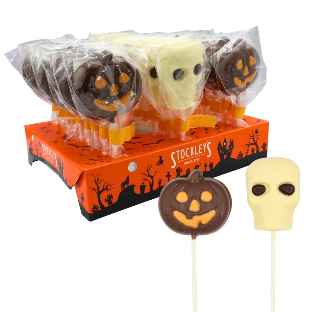 Stockley's Halloween milk chocolate lollipops 27 pack
