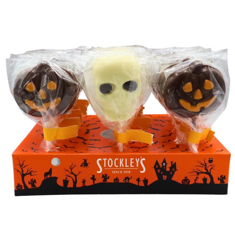 Stockley's festive chocolate lollipops for Halloween parties