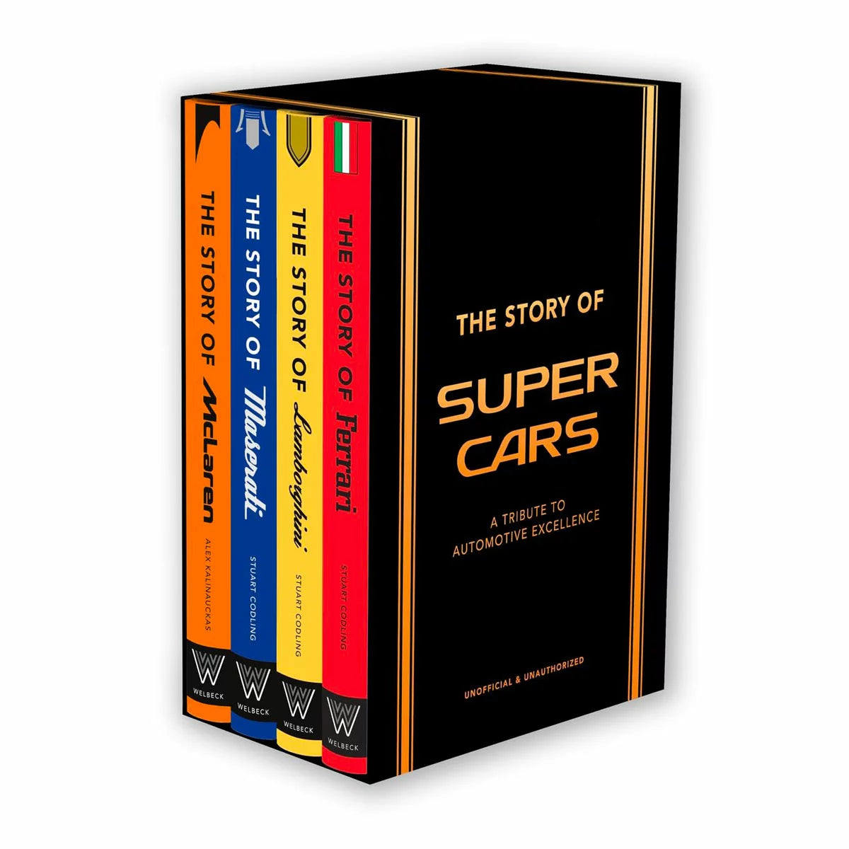 Story of supercars 4 book hardback gift set