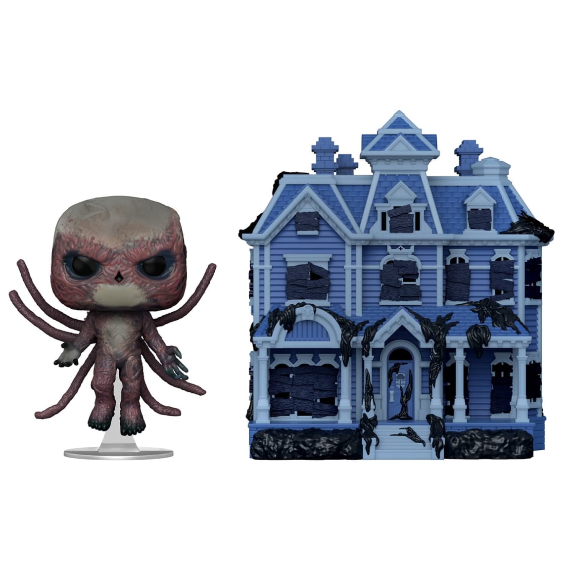 Stranger Things vinyl figure with detailed Creel House design