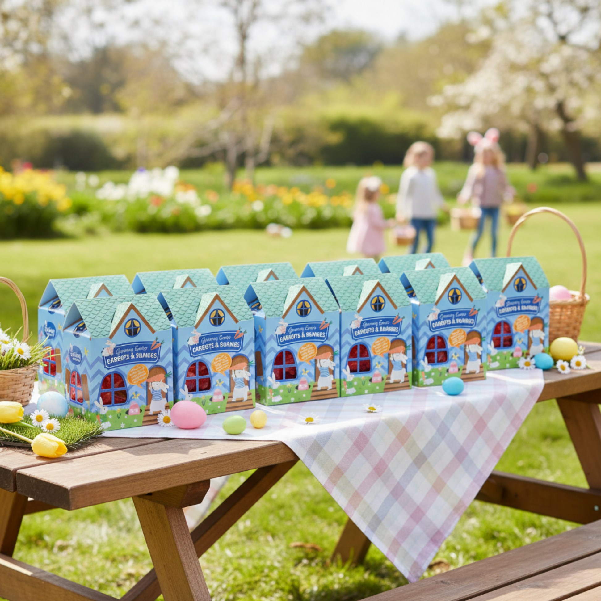 Bulk pack of 5 or 10 Easter gummy houses