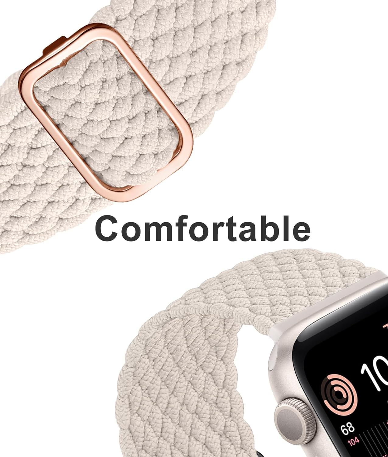 Adjustable braided sport straps for iWatch