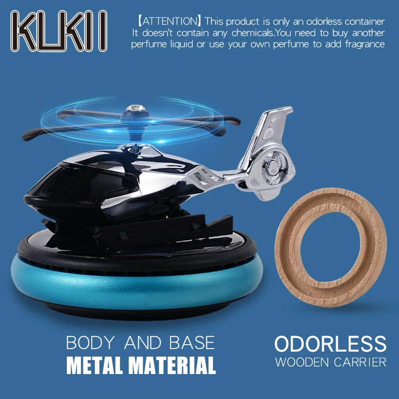 Solar rotating car perfume diffuser accessory