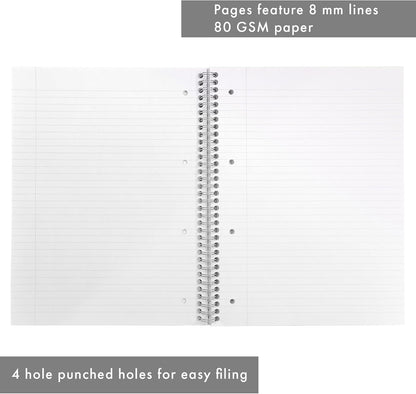 Set of three stylish green A4 Jotta notebooks
