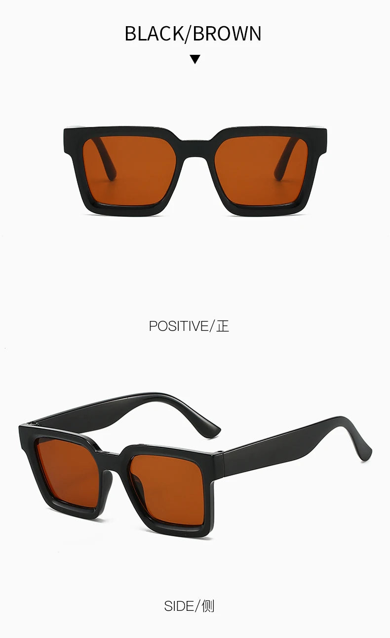 Square sunglasses colour options all 7 variants comparison