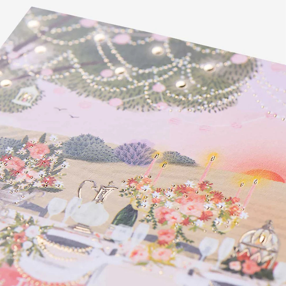 Stylish wedding day table card perfect for wedding seating arrangements