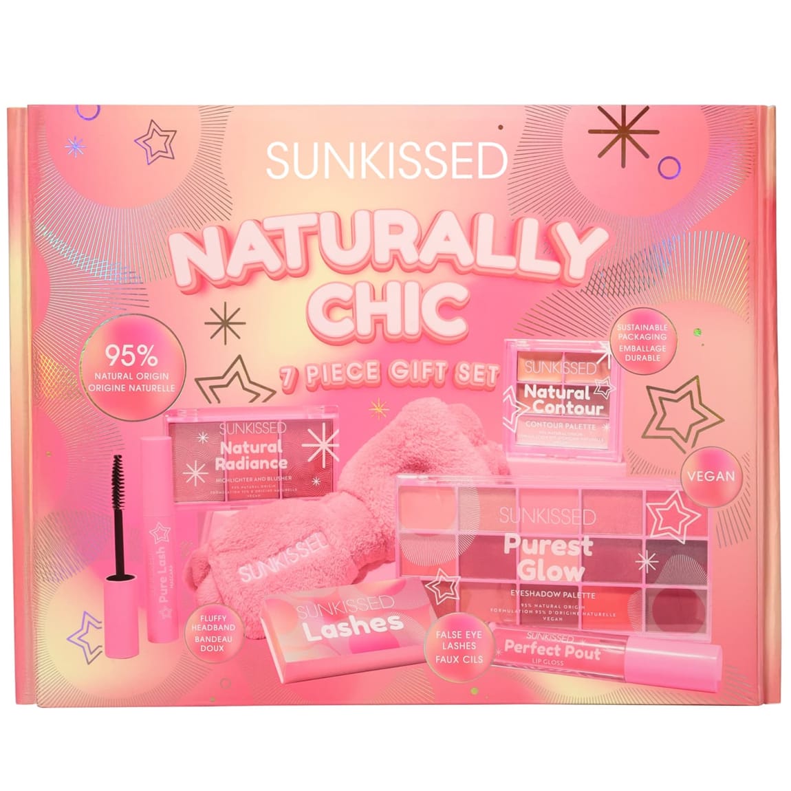 Sunkissed Naturally Chic 7 Piece Makeup Gift Set for her