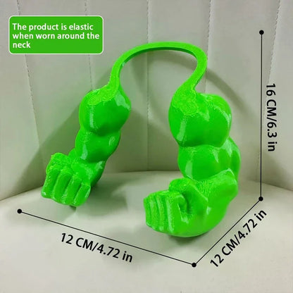 Green muscle arm cat cosplay prop