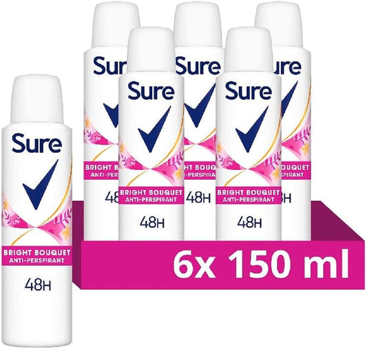 Sure anti-perspirant spray with strawberry, apricot, and vanilla scent