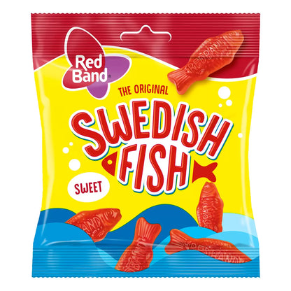 Iconic fish shaped strawberry gummy sweets