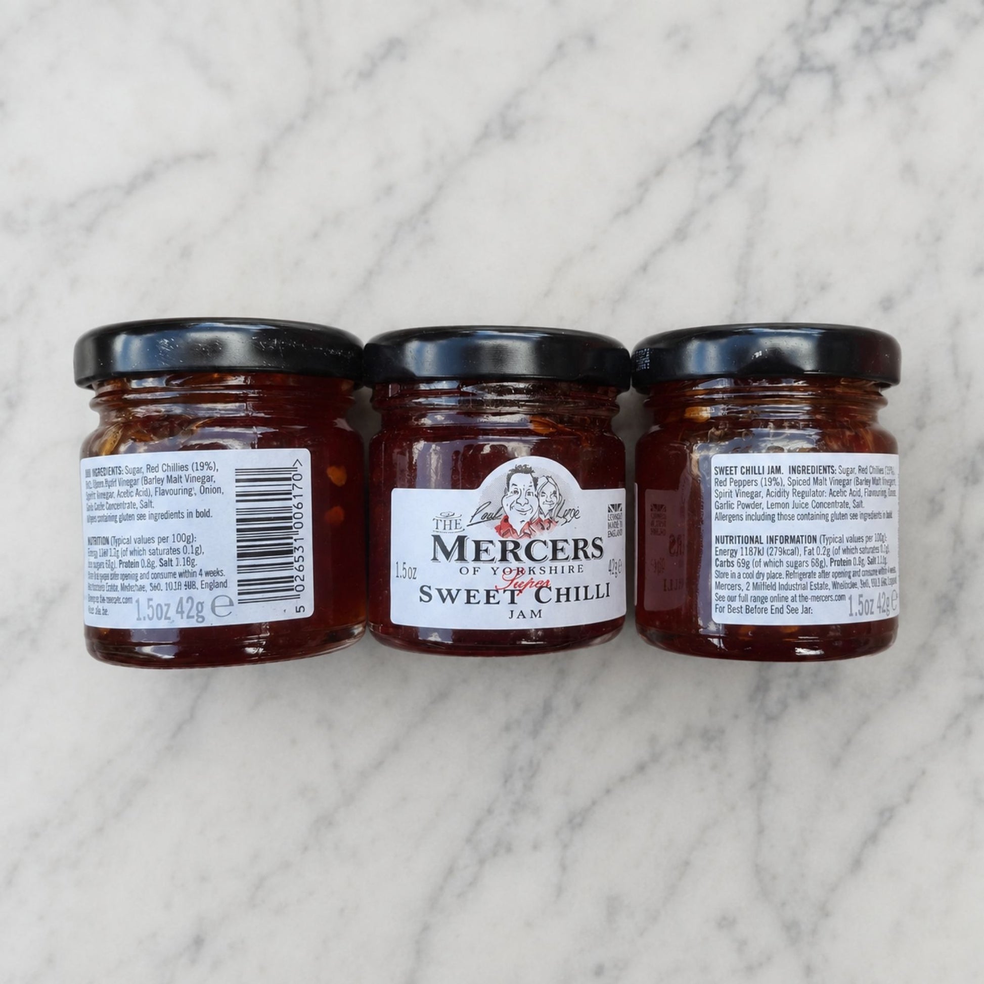 Sweet chilli jam portion pots