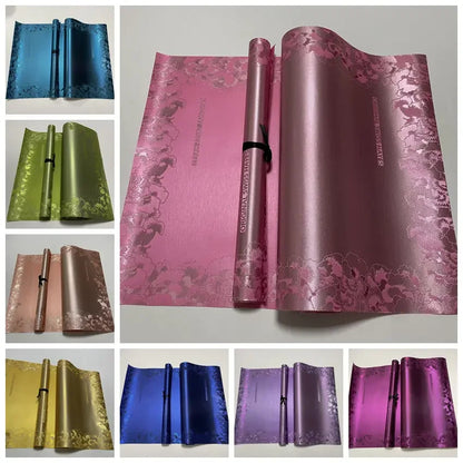 Swiss 3D gele material for wedding head wrap