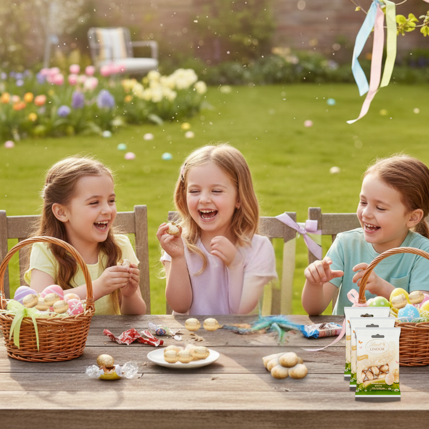 Smooth melting Lindor white chocolate filling