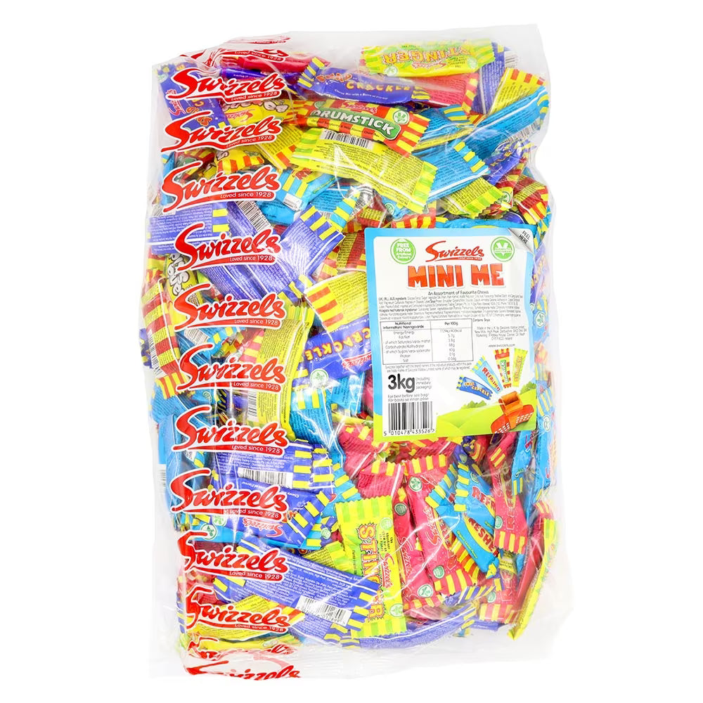 Swizzels Mini Me Chews 3kg bulk bag packaging