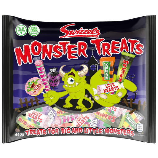 Swizzels Monster Treats Bag 440g with assorted sweets