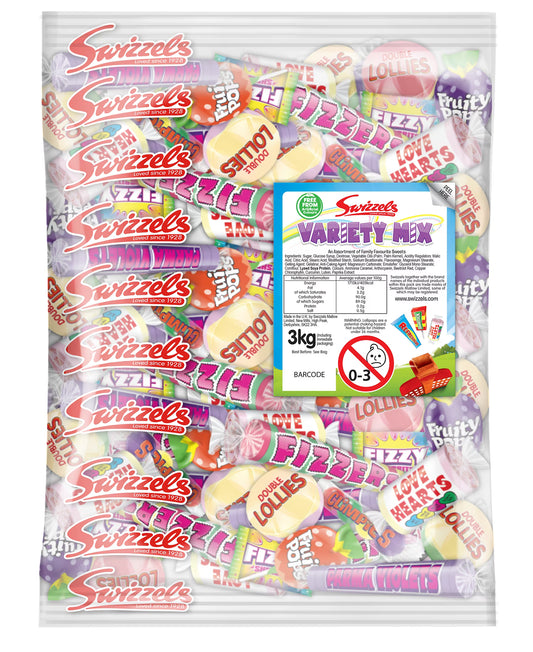 Swizzels Variety Mix 3kg bulk bag of assorted sweets