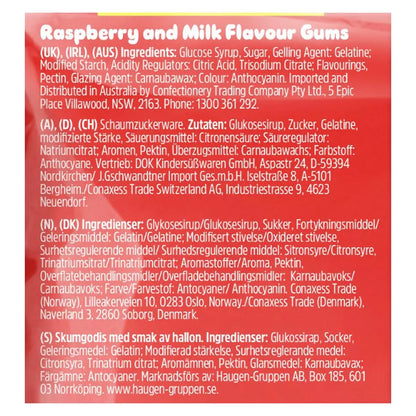 Raspberry and milk flavor chewy foam sweets – Swizzles Drumstick Squashies