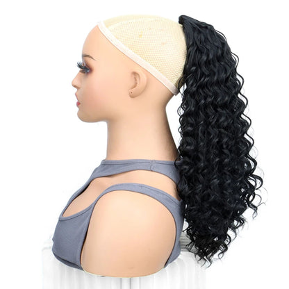 Easy wear drawstring curly hair extension