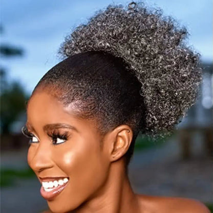 Fashion afro puff synthetic hair extension