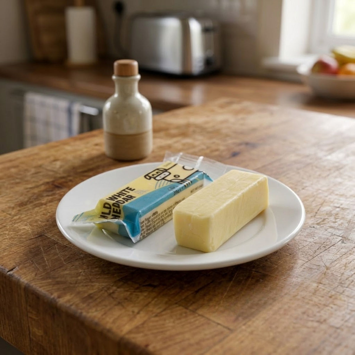 Pack of 50 Sysco white cheddar cheese portions