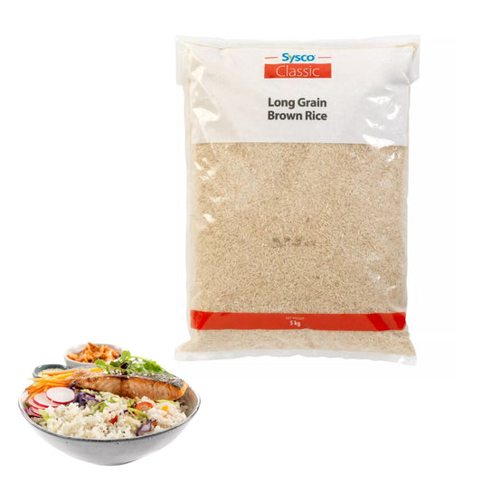 Sysco Classic Long Grain Brown Rice 5kg