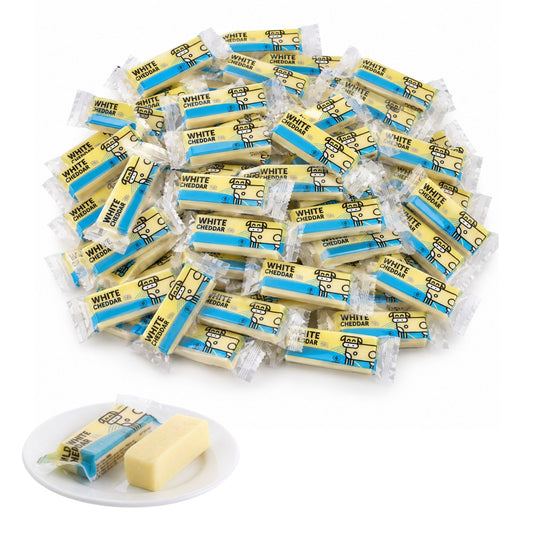 Sysco Classic Mild White Cheddar Portions 50 x 20g