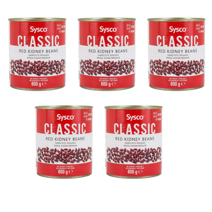 Sysco Classic Red Kidney Beans in Water 5 x 800g