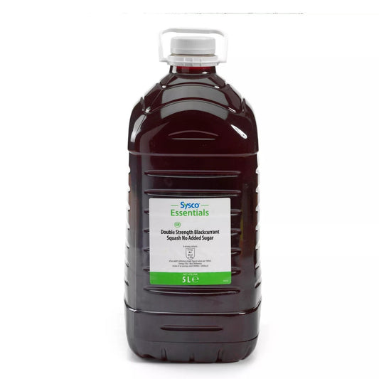 Sysco Essentials Double Strength Blackcurrant Squash No Added Sugar 5L