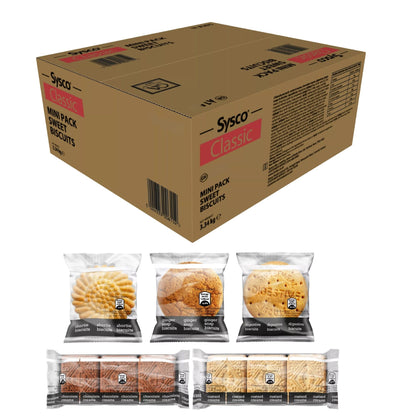 Sysco Classic mini pack sweet biscuits assorted 100 x 3