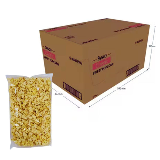 Sysco Classic Sweet Popcorn 12 x 200g bulk snack pack