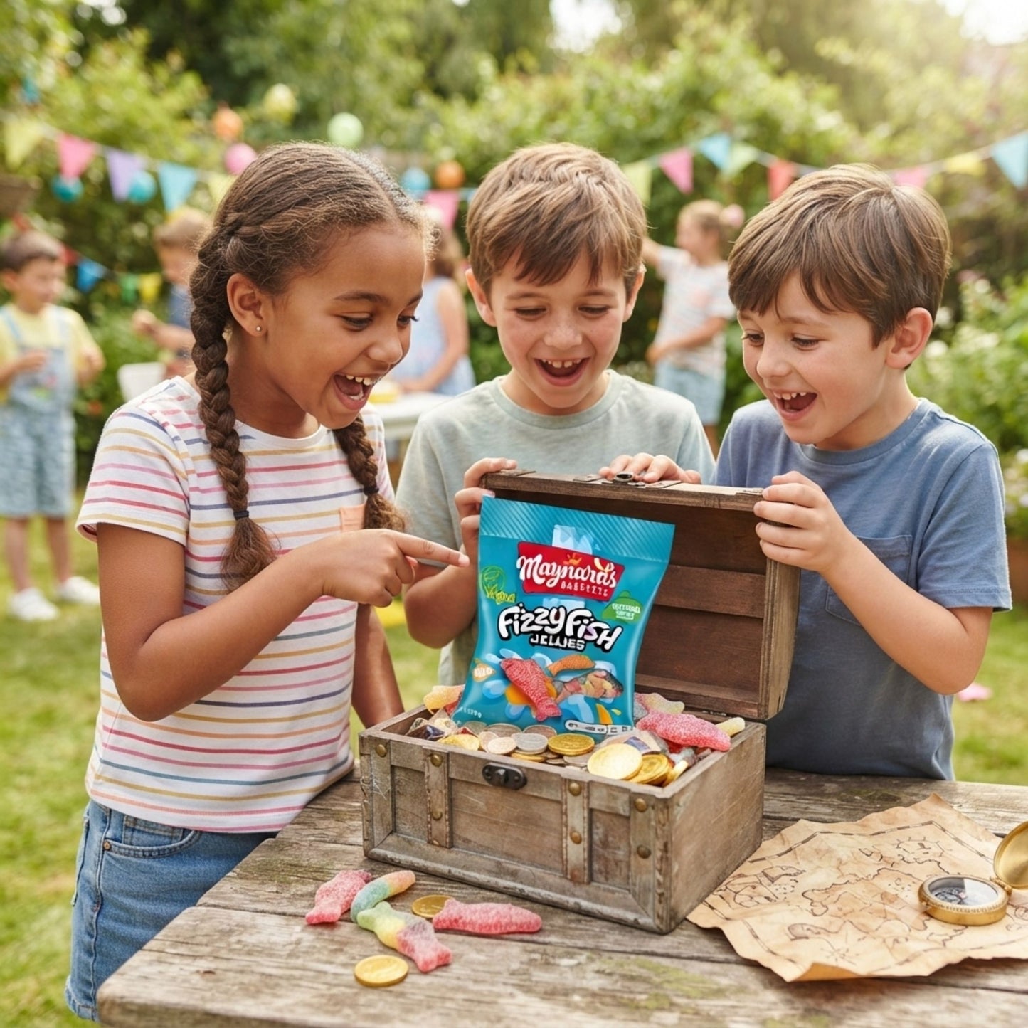Tangy fizzy coated gummy sweets